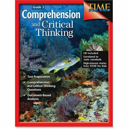 SHELL EDUCATION TEACHER CREATED MATERIALS Comprehension And Critical Thinking Book, w/CD, Grade 3 SHL50243